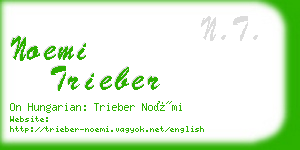 noemi trieber business card